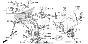 Front Brake Hose (abs) Schematic