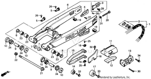 Swingarm 87-88 Schematic