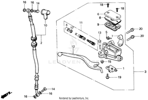 Front Brake Master Cylinder Schematic