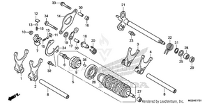 Gearshift Drum (2) Schematic