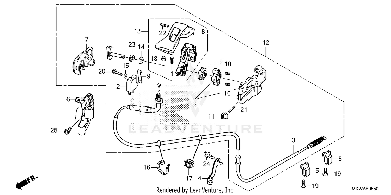 PARKING BRAKE LEVER
