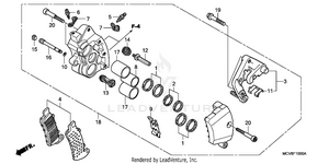 Right Front Brake Caliper Schematic