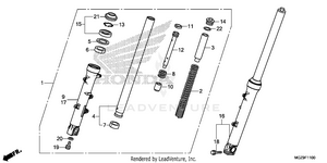 Front Fork Schematic