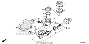 Front Brake Master       Cylinder Schematic