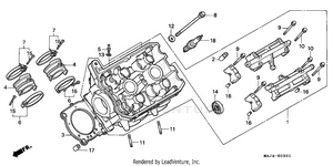 Left Cylinder Head Schematic