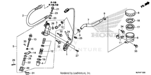 Rear Brake Master        Cylinder Schematic