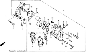 Front Brake Caliper Schematic