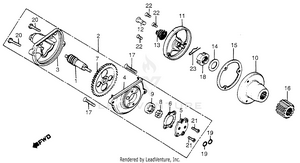 Oil Pump + Oil Filter Schematic