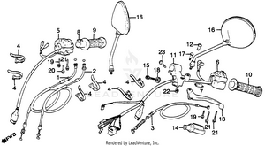 Control Levers + Switches + Calbes Schematic