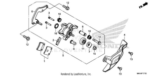 Parking Brake Caliper Schematic