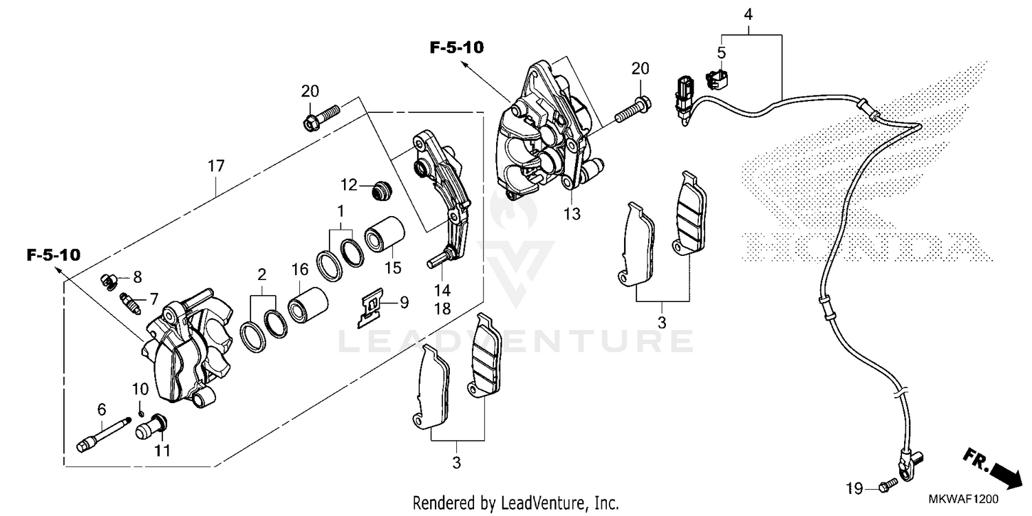 FRONT BRAKE CALIPER