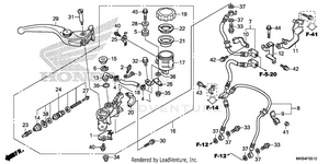 Front Brake Master       Cylinder (2) Schematic
