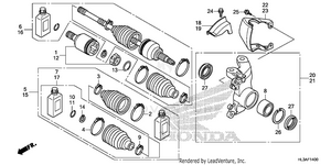 Front Knuckle@driveshaft Schematic