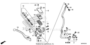 Front Brake Master       Cylinder (2) Schematic