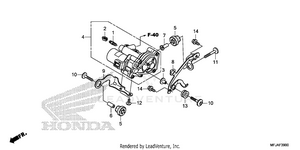 Rear Power Unit          (cbr600ra) Schematic