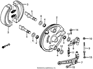 Front Brake Panel 83 Schematic