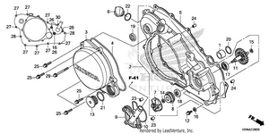 Right Crankcase Cover    @water Pump Schematic