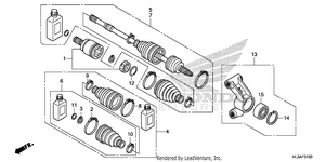 Rear Knuckle@rear        Driveshaft Schematic