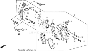 Front Brake Caliper Schematic