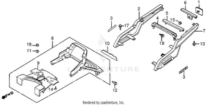 Frame Rear Cover + Grab Rail Schematic