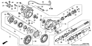 Front Final Gear (trx500fa'01-'04/fga'04) Schematic
