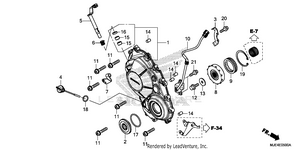 Right Crankcase Cover Schematic