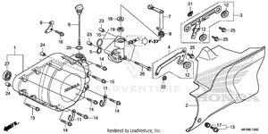 Left Crankcase Cover Schematic