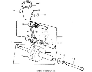 Piston + Crankshaft Schematic