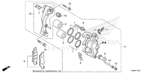 Front Brake Caliper Schematic