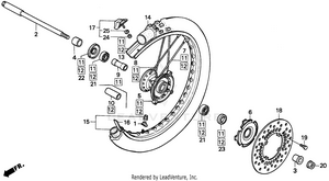 Front Wheel 92-94 Schematic