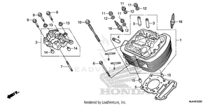Front Cylinder Head Schematic