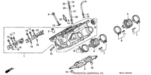 Right Cylinder Head Schematic