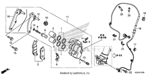 Front Brake Caliper Schematic