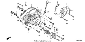 Left Crankcase Cover Schematic