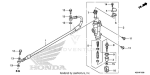 Rear Brake Master Cylinder Schematic