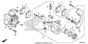 Front Brake Caliper Schematic