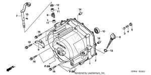 Front Crankcase Cover ('06-) Schematic