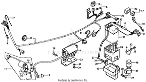 Wire Harness + Ignition Coil + Battery Schematic