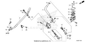 Rear Brake Master        Cylinder Schematic