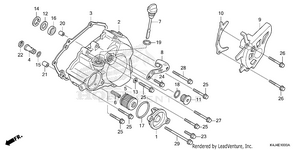 Left Crankcase Cover Schematic