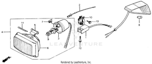 Headlight Unit 84-85 Schematic
