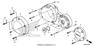 Right Crankcase Cover Schematic