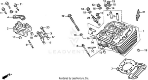 Cylinder Head Front Schematic