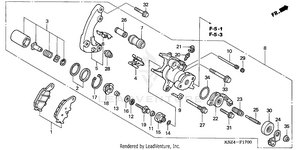 Rear Brake Caliper Schematic