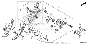 Rear Brake Caliper Schematic