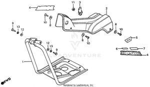 Main Pipe Cover + Crankcaseprotector Schematic