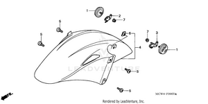 Front Fender Schematic