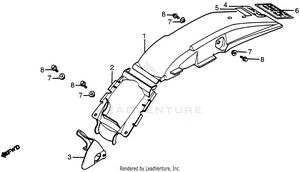 Rear Fender Schematic