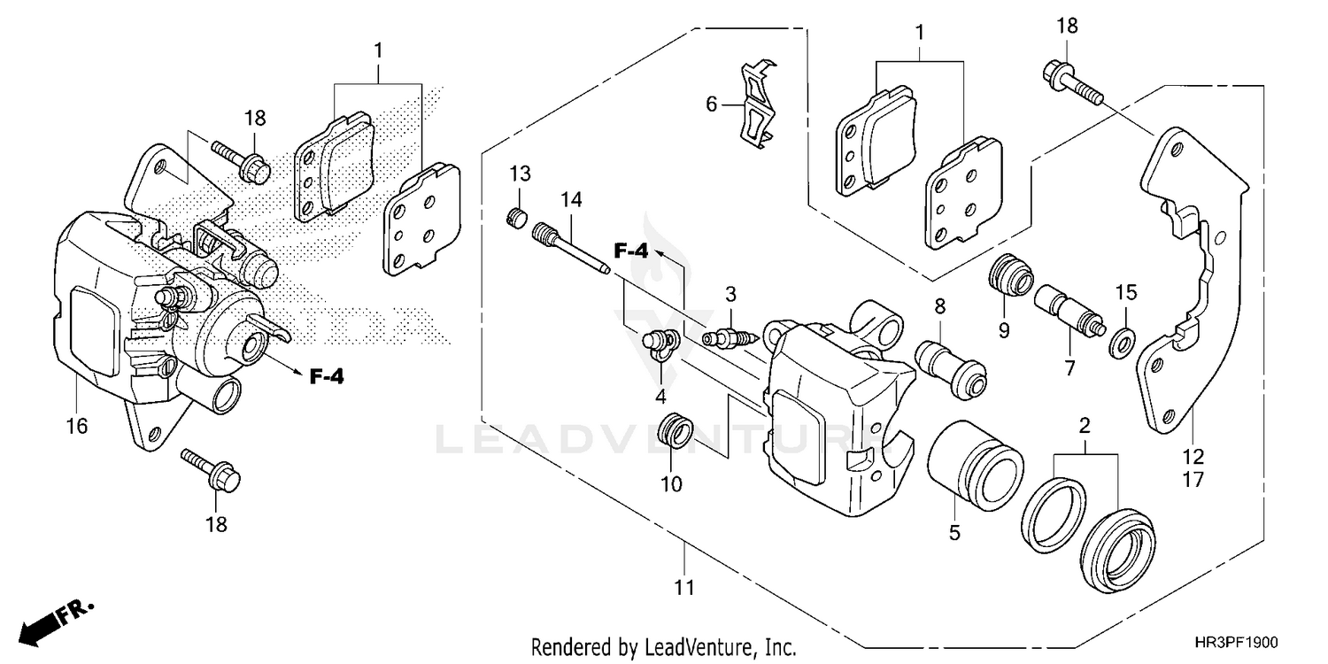 FRONT BRAKE CALIPER