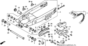 Swingarm 90-91 Schematic